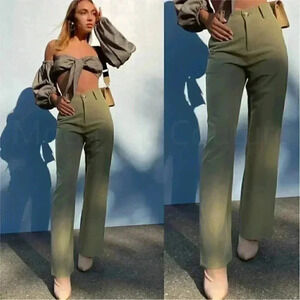 I MEAN BUSINESS Olive Pocketed Pants